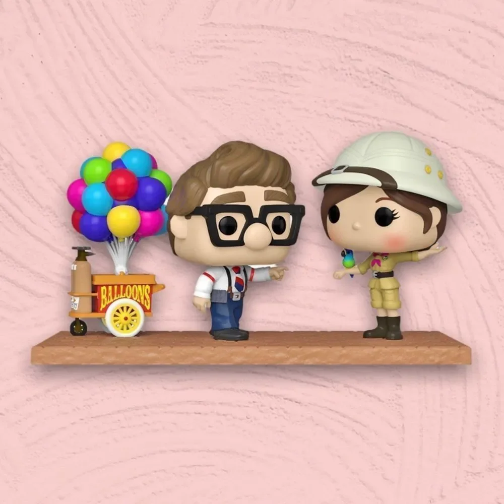 𝅺FUNKO  Pop! Moment Disney Pixar Up Carl & Ellie with Balloon Cart Vinyl - Picture 3 of 3